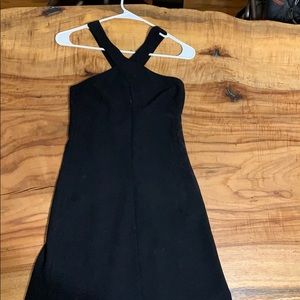 Black Zara dress with cross back